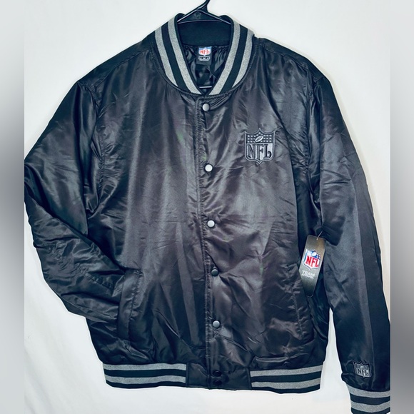 NFL Other - Adult NFL Team Apparel NFL Shield Bomber Jacket Black NEW | Medium